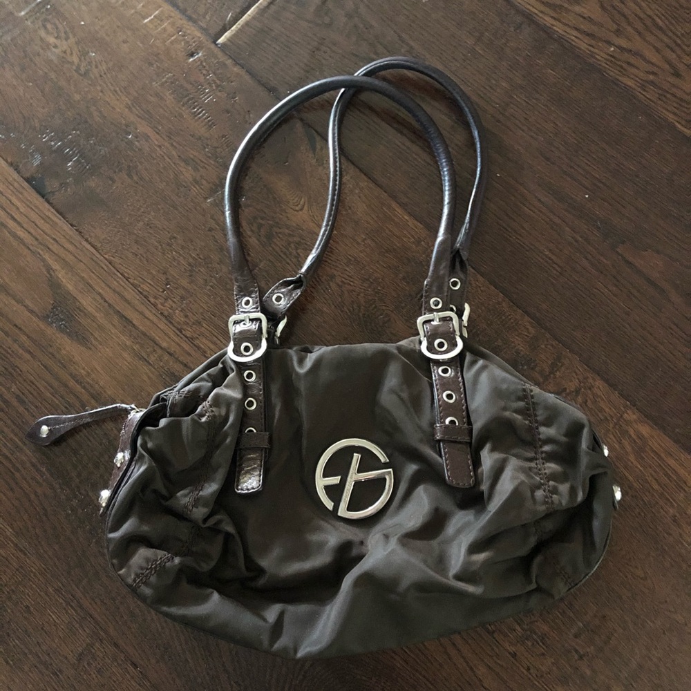 Francesco Biasia Brown Nylon Shoulder bag